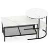 Small Round End Table & Rectangular Coffee Table Set