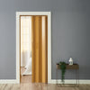 Folding Door Natural Pine Effect PVC Internal Accordion Concertina Sliding Door