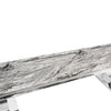 Living Room Furniture TV Stand Unit Display Entertainment Table Grey Marble Top