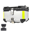 65L Motorcycle Top Box Aluminium Waterproof Rear Luggage Case Anti Theft Lock He