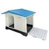 HugglePets Plastic Dog Kennel Weatherproof Pet House In & Outdoor Animal Shelter