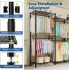 Heavy Duty Cloth Rack Garment Rack Portable Closet Free Standing Closet Organize