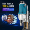 Portable Electric Magnetic Drill 1100W 12000N 2"Depth 40 mm Boring Dia w 11 Bits