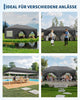 3x6m Heavy Duty Gazebo Marquee Canopy Outdoor Garden Party Wedding Tent Grey UK