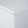 High Gloss White Coffee Table With Storage 2 Drawer RGB LED Wooden Living Room
