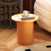 40CM/60CM Coffee Table Round Wood Side Table Sets With Hidden Storage Walnut