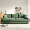 3/4 Seater Corduroy Sofa Jumbo Cord Modern Sofa Couch Seats with 2 Pillows Soft