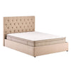 Middleton Fabric Ottoman Storage Double Bed In Stone