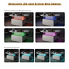 Coffee Table with LED Lights Wood 2 Drawers Storage Center Table for Living Room