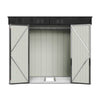 Metal Garden Shed 8 x 6ft Garden Storage Sheds Summerhouse With 2 Doors & Floor
