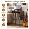 Record Player Stand Turntable Stand with Vinyl Storage Shelves for Living Room