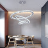 Modern Crystal Chandelier LED Pendant Lights Living Room Bedroom Ceiling Light
