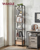 Bookcase 6-Tier Bookshelf Storage Shelving Display Rack Greige Black LLS101B02
