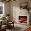 Endeavour Fires Duggleby Electric Fireplace in an Off White MDF Fire Suite