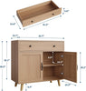 Wood Sideboard Buffet Cabinet w/ Drawer&Doors,Storage Console Table Kitchen Home