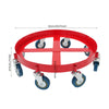 Heavy Duty 8-Wheel Drum Dolly Cart for 55 Gallon Barrel UK Warehouse
