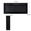 LED Fireplace Media Wall Fire Wall Mounted / Standing Electric Heater 40-100in