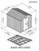 Metal Garden Shed 6 X 4, 8 X 4, 8 X 6, 10 X 8 Garden Storage WITH FREE BASE New