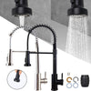 Kitchen Sink Mixer Tap Monobloc Pull Out Spray Hose Chrome Single Lever Tap