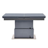 Elgin Extending Glass Top Gloss Coffee To Dining Table In Grey