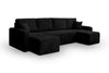 Yasmine U-Shape Sofa Bed with Storage Or L-Shape Reversibe Jumbo Cord Sette
