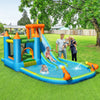 Inflatable Water Slide Kids Jumping Bounce House Splash Water Pool w/ Blower