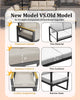 2Pcs Aluminum Patio Armchairs Set Thick Cushion Outdoor Garden Sofa Chairs