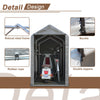 Storage Tent Bicycle Motorbike PE Shelter Backyard Waterproof Small 1.8*1M Grey