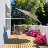 Wall Mounted Cantilever Umbrella Garden Patio Tilting Sunshade Parasols