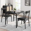 3-Piece Dining Table Set for 2 Compact Kitchen Table & Chairs Space Saving Squar