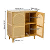 Sideboard Storage Cabinet Cupboard Buffet with Rattan Door Dining Room Furniture