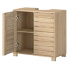 Levede Bathroom Under Sink Cabinet Basin Storage Cupboard 2 Door Oak Vanity Unit