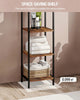 Rustic Tallboy Bookcase 6-Tier Bookshelf Tall Storage Shelving Unit Display Rack