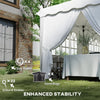 Heavy Duty Pop Up Gazebo 6m x 3m Garden Marquee Party Tent Wedding Canopy Cover