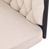 2PC Swivel Velvet Dining Chairs Rotatable Metal Legs Kitchen Chairs Modern Beige