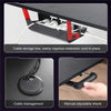 Oversized Large Gaming Desk Metal Frame Computer Table with Cable Tray Hook Hold