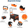 150kg Folding Hand Truck 2-in-1 Convertible Platform Cart Portable Dolly Trolley