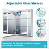 LED Bathroom Mirror Cabinet 500x700 Demister Shaver Socket with Bluetooth Option