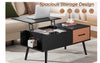Coffee Table With Storage Lift Top Up Drawer Shelf Wooden Living Room Furniture