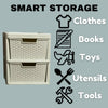 Large Rattan Drawer Storage Unit 2/3/4 Drawers Units Bedroom Office Desktop Draw