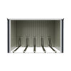 3 5 Bikes Parking Garden Storage Sheds Outdoor Metal Pent Roof with Bike Lanes A