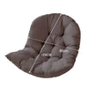 Dark Grey Round Hanging Egg Chair Cushion Outdoor Swing Seat Pillow Replacement