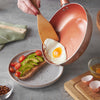 8 Piece Pan Set, Copper Stainless Steel Pan Set, Suitable For All Hob Types