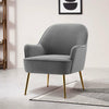 Tub Chair Accent Armchair Velvet Fabric Modern Barrel Chair Living Room Bedroom