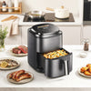 1000W Air Fryer 5 Modes Digital Touch Screen Mini Oven Oil Free DIY 2.5L Baskets