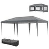 3 x 6m Heavy Duty Gazebo Marquee Party Tent with Storage Bag Grey