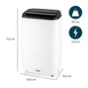 Portable Air Conditioner 12000BTU Dual Hose Quiet WiFi Heat Inverter A++