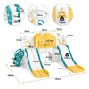 JOYLDIAS 9 in 1 Kids Slide Toddler Slide Garden Climbing Outdoor Playset