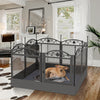 8 Panels XXL-Large Heavy Duty Dog Pet Playpen Exercise Enclosure Garden Fence