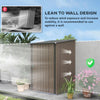 Metal Storage Shed Outdoor Garden Small Lock Tool Cabinet Utility Patio Box Unit